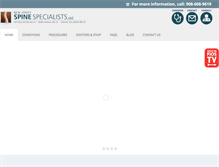 Tablet Screenshot of njspinespecialists.net